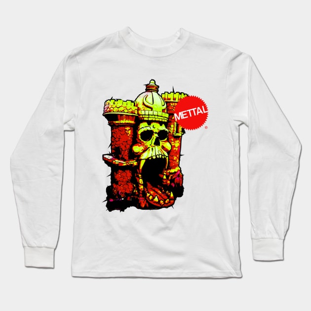 Greyskull Castle Heavy Metal Long Sleeve T-Shirt by Producer